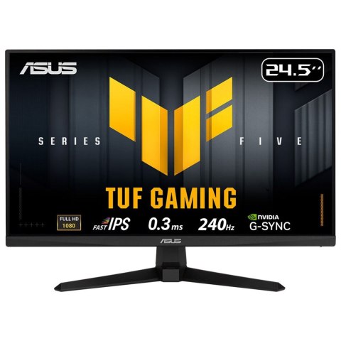 ASUS TUF Gaming Series 5 - VG259QM5A Gaming Monitor - 24.5-inch Full HD Fast-IPS panel, 240Hz, 0.3ms, G-SYNC® compatible AMD Fre