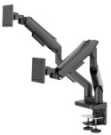 Ramię monitora LC-Power na 2 monitory do 86,36 cm (W) Podwójne