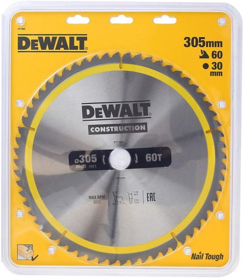 DeWALT ?DT1960-QZ ostrze do piły tarczowej 1 sztuka