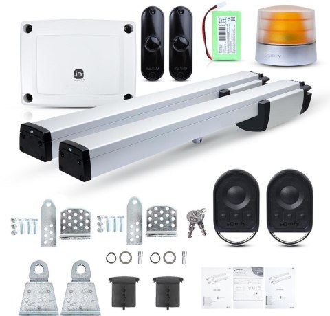 Zestaw Somfy Ixengo L 3S+ IO Comfort Pack do 8m bram dwuskrzydłowych