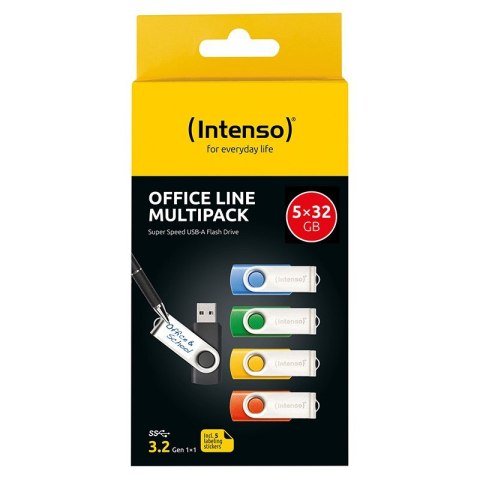 Intenso 3543585 pamięć USB 32 GB USB Typu-A 3.2 Gen 1 (3.1 Gen 1) Wielobarwny