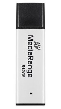 MediaRange MR1904 pamięć USB 512 GB USB Typu-A 3.2 Gen 1 (3.1 Gen 1) Czarny, Srebrny