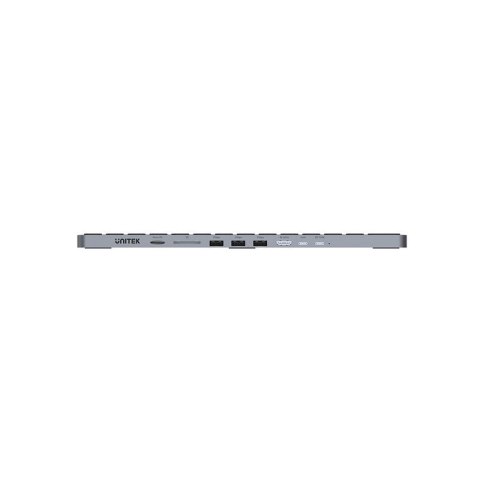 UNITEK D1092A klawiatura USB Amerykański międzynarodowy Szary