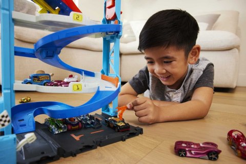 Hot Wheels City Wyścigowa wieża z transformacją Zestaw HKX43