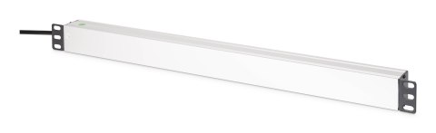 Digitus DN-95438 rozdzielacz zasilania PDU 9 x gniazdo sieciowe 1U Czarny, Srebrny