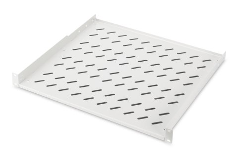 Digitus Półka stała 19", 1U, gł. 400 mm, nośność 15 kg, mocowanie w 2 punktach, szary, śruby w kpl.