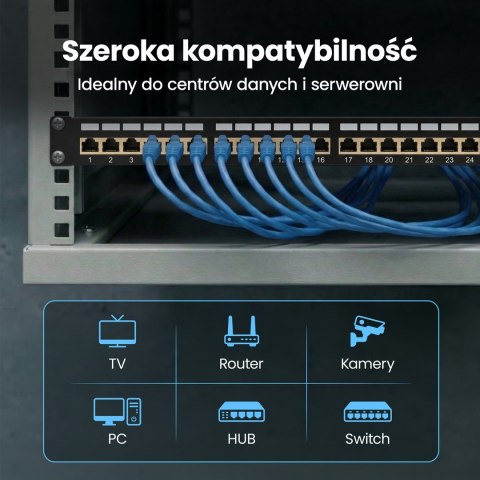 Extralink Patchpanel CAT5E STP V2 24 porty
