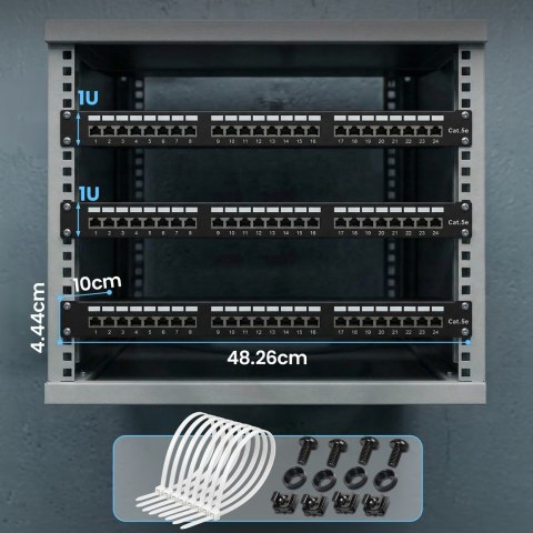 Extralink Patchpanel CAT5E STP V2 24 porty