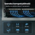 Patch panel Extralink EX.9663 (0.5U; kat. 6; 24xRJ-45)