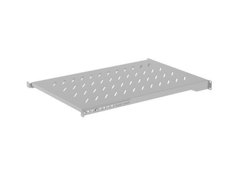 Półka do szaf 19" 1000mm szara Lanberg (1U/483x700mm, udźwig do 25kg, montaż 4 punktowy)