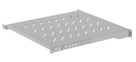 Półka do szaf 19" 800mm Lanberg (1U/ 483 x 500 mm, udźwig do 25 kg, montaż 4 punktowy)