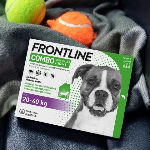 FRONTLINE Combo Spot-on L - Krople przeciw pasożytom dla psa - 3 x 2,68 ml