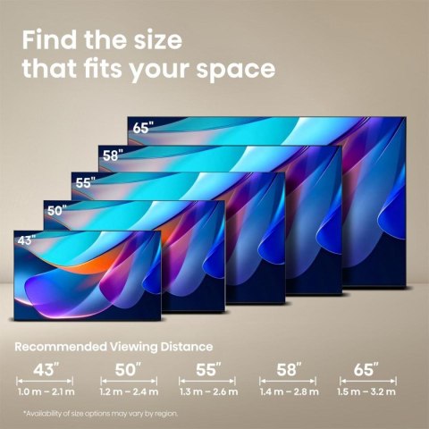 Hisense 43A6S 109,2 cm (43") 4K Ultra HD Smart TV Wi-Fi Czarny