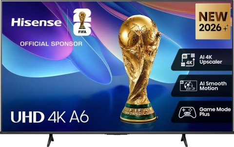 Hisense 43A6S 109,2 cm (43") 4K Ultra HD Smart TV Wi-Fi Czarny