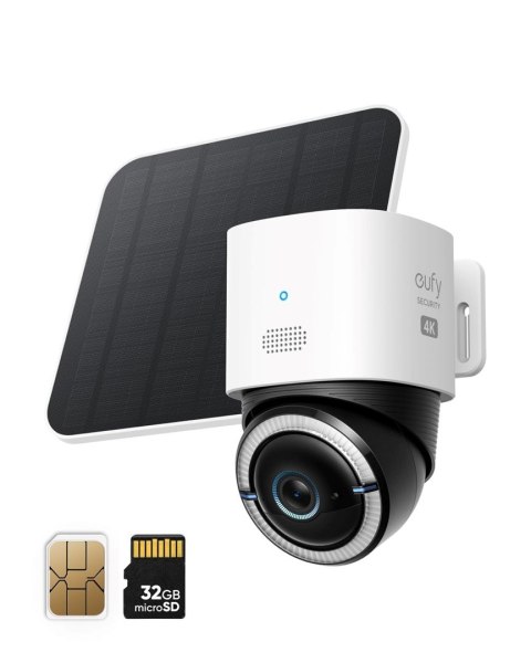 Anker Eufy 4G LTE S330 Outdoor Camera With Solar Panel T86p2321 white