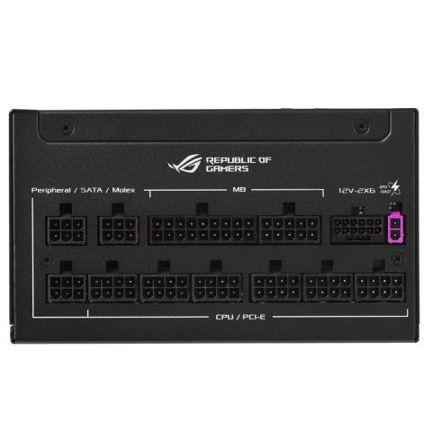 ASUS ROG -STRIX-1200P-GAMING-E moduł zasilaczy 1200 W 20+4 pin ATX ATX Czarny, Wielobarwny