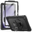 Etui z podstawką uchwytem smyczą na Samsung Galaxy Tab A9+ 11.0 X210 / X215 / X216 Solid360 - czarne