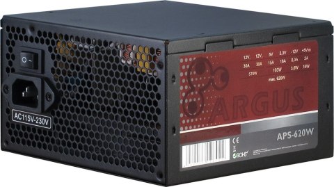 Inter-Tech Argus APS moduł zasilaczy 620 W 20+4 pin ATX ATX Czarny