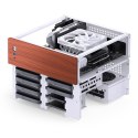 Jonsbo N4 WHITE zabezpieczenia & uchwyty komputerów Micro Tower Biały