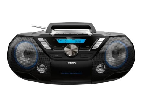 Philips AZB798T/12 przenośny system stereo Analogowe i cyfrowe 12 W DAB, DAB+, FM Czarny Odtwarzacz mp3