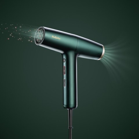 BaByliss Air Power Pro suszarka do włosów 1700 W Złoto, Zielony
