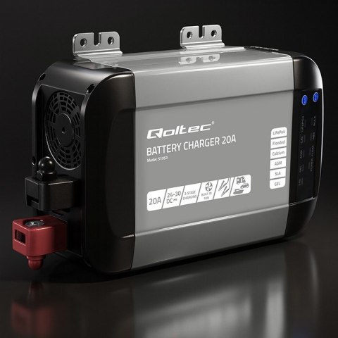 Ładowarka inteligentna Monolith do akumulatorów LiFePO4 AGM GEL SLA 20A 24V