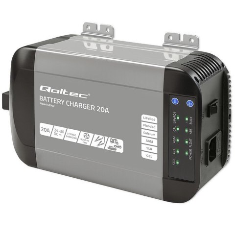 Ładowarka inteligentna Monolith do akumulatorów LiFePO4 AGM GEL SLA 20A 24V