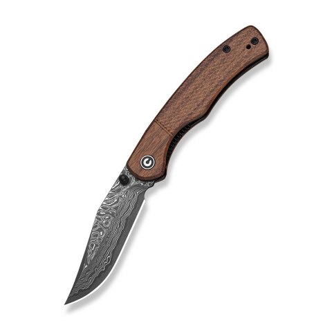 Nóż Civivi Clingman Damascus Guibourtia Wood