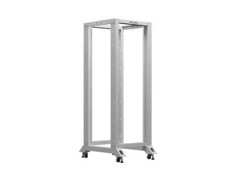 Otwarty rack 19 cali 32U 600x800 w kolorze szarym LANBERG