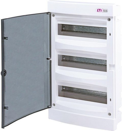 Rozdzielnia plastikowa PT 36M 3x 12M N+PE IP40 IK07 460x273x68 drzwi dymne biały