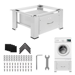 MACLEAN PODSTAWA POD PRALKĘ / SUSZARKĘ Z SZUFLADĄ, MAX. OBCIĄŻENIE 150KG, BIAŁA MC-117 W
