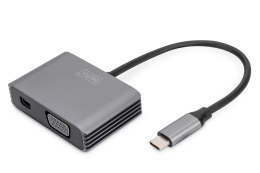Kabel adapter graficzny USB Typ C na miniDisplayPort/VGA 4K 30Hz UHD 0,2m