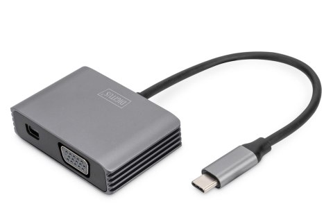 Kabel adapter graficzny USB Typ C na miniDisplayPort/VGA 4K 30Hz UHD 0,2m