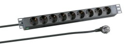 EFB Elektronik EK631DE.1 rozgałęziacz 2 m 9 x gniazdo sieciowe Wewnętrzna Czarny