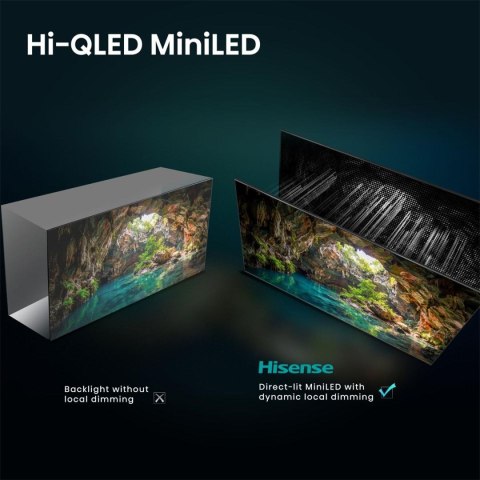 Hisense 55U7SE 139,7 cm (55") 4K Ultra HD Smart TV Wi-Fi Czarny