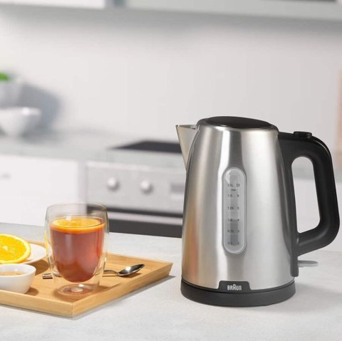 Braun PurShine WK102AI-WK1500BK czajnik elektryczny 1,7 l 2200 W Czarny, Stal nierdzewna