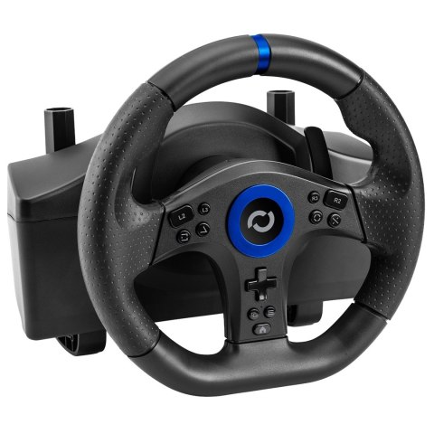 Blade BL7002 kontroler gier Czarny, Niebieski USB Kierownica + pedały + dźwignia zmiany biegów PC, PlayStation 5