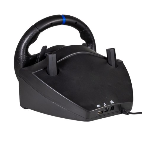 Blade BL7002 kontroler gier Czarny, Niebieski USB Kierownica + pedały + dźwignia zmiany biegów PC, PlayStation 5