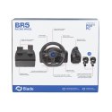 Blade BL7002 kontroler gier Czarny, Niebieski USB Kierownica + pedały + dźwignia zmiany biegów PC, PlayStation 5