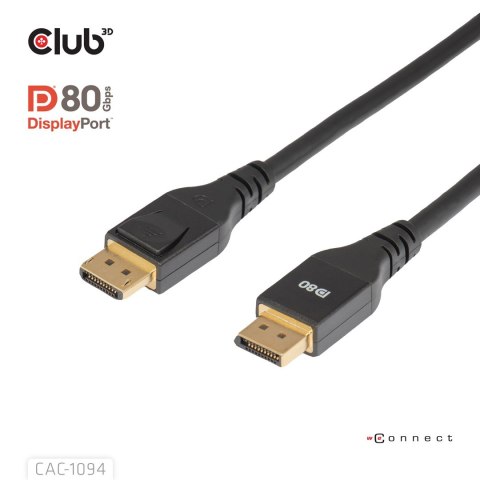 CLUB3D CAC-1094 kabel DisplayPort 2 m Czarny