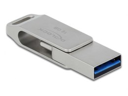 DeLOCK Pendrive USB-C + Typ-A 5 Gbps 64 GB - metalowa obudowa