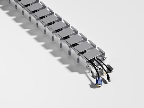Equip 650860 organizator na kable Biurko Tuleja kablowa Szary 1 szt.