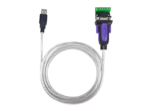Equip 133387 kabel równoległy Szary 1,5 m USB Typu-A DB-9