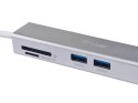 Equip 133480 stacja dokująca USB 3.2 Gen 1 (3.1 Gen 1) Type-C Srebrny