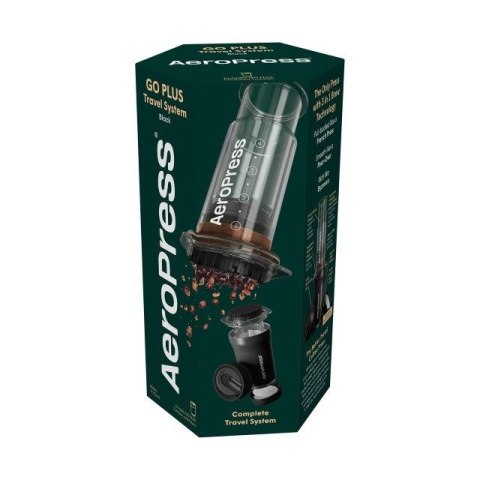 Zaparzacz do kawy Go Plus z kubkiem termicznym czarny AeroPress