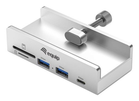 Equip 128968 huby i koncentratory USB 3.2 Gen 1 (3.1 Gen 1) Type-A 5000 Mbit/s Aluminium