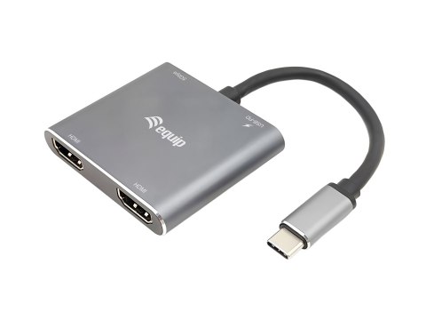 Equip 133484 stacja dokująca Przewodowa USB 3.2 Gen 1 (3.1 Gen 1) Type-C Srebrny