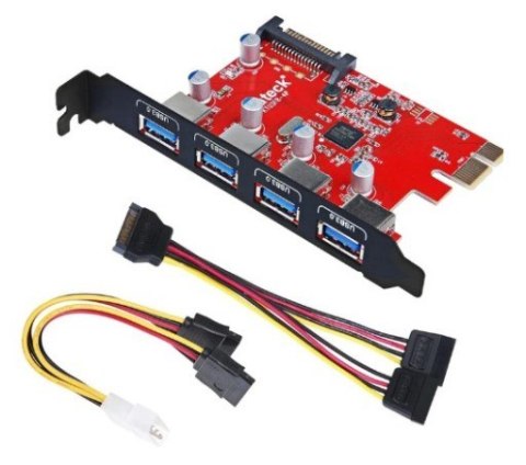 Inateck KTU3FR-4P adapter Wewnętrzny USB 3.2 Gen 1 (3.1 Gen 1)
