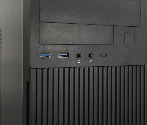 Inter-Tech IT-2815 Linear Midi Tower Czarny