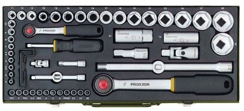 Proxxon 23 040 Zestaw kluczy nasadowych 56 szt.